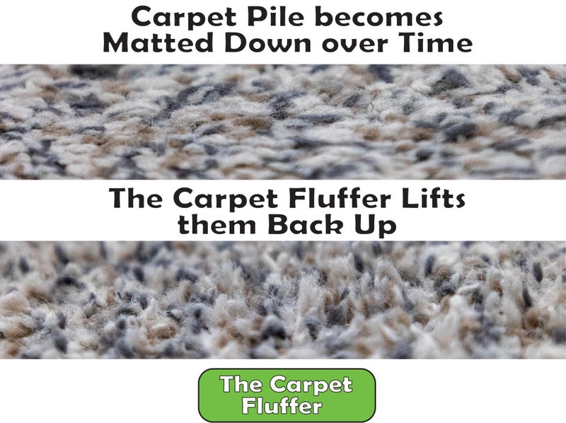 Johnny World The Carpet Fluffer by Johnny World Products - Revitalize Matted Carpets and Rugs Instantly - Handheld  Easy-to-Use Tool for High-Traffic Areas  Stairs  and Pet Hair Removal - Image 4