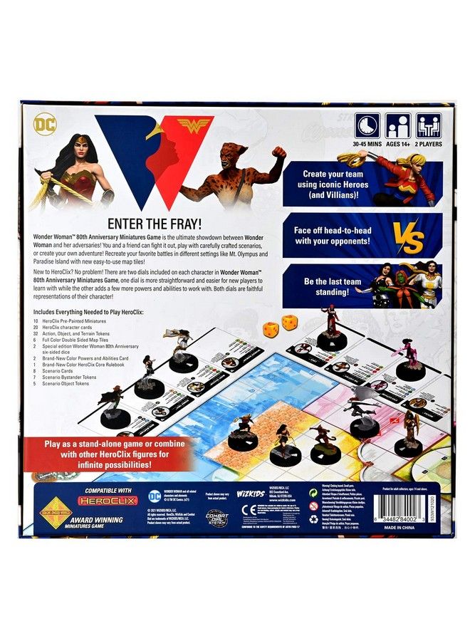 WiZKiDS Dc Comics Heroclix: Wonder Woman 80Th Anniversary Miniatures Game - Image 4