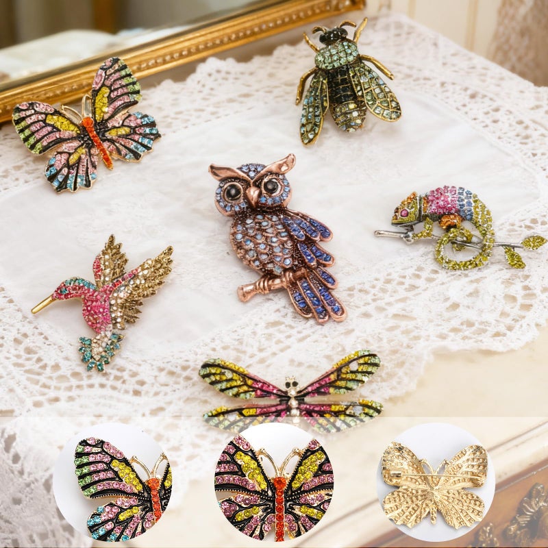 Gallipower 8Pcs Brooches and Pins for Women,Pin Brooches Bulk Set,Decorative Pins,Jewelry Brooches Pins Decorations for Women Girls - Image 3