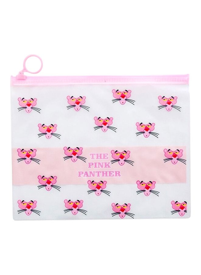 إسكدنيا مقلمة بتصميم رسومات وحيد القرن وردي/أبيض - Image 1