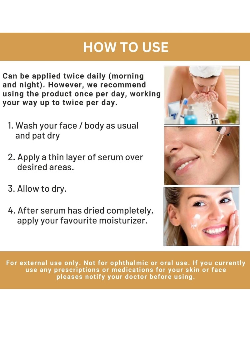 COAZON Vitamin C Serum for Face with Vitamin E and Hyaluronic Acid Boost Skin Collagen Hydrate and Plump Skin Anti Aging and Wrinkle Facial Serum Brightening Skin Corrector 30ml - Image 5