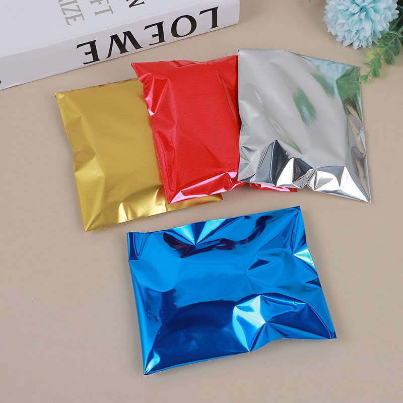 Candy Chocolate Aluminum Foil Bag Color Aluminized Self-Adhesive Bag Aluminum Foil Packaging Bag Supply - Image 2