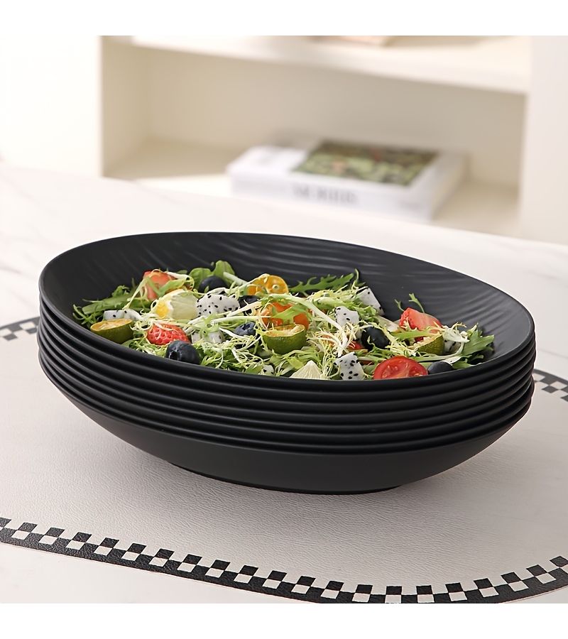 1 Pc Large Plastic Salad Bowl Stackable Non Slip Kitchenware Set for Salads Grains Snacks Soups and Main Dishes in Home Kitchens Restaurants Parties or Outdoor Events - Image 1