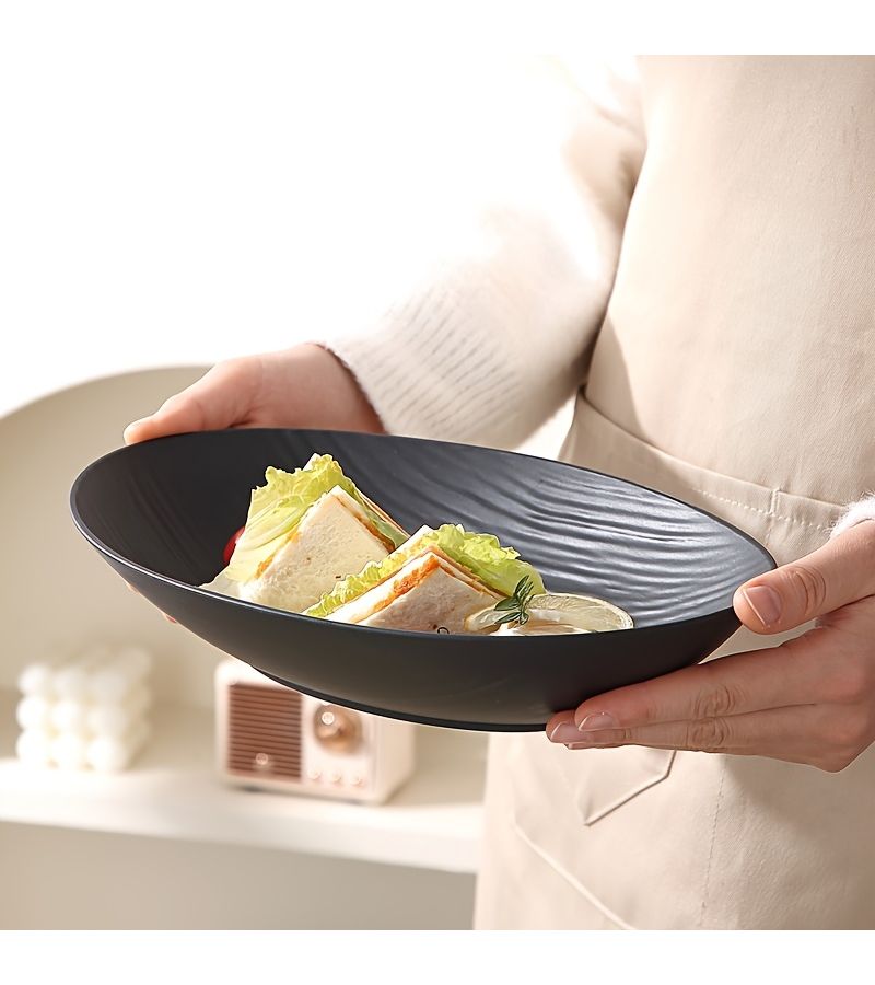 1 Pc Large Plastic Salad Bowl Stackable Non Slip Kitchenware Set for Salads Grains Snacks Soups and Main Dishes in Home Kitchens Restaurants Parties or Outdoor Events - Image 4
