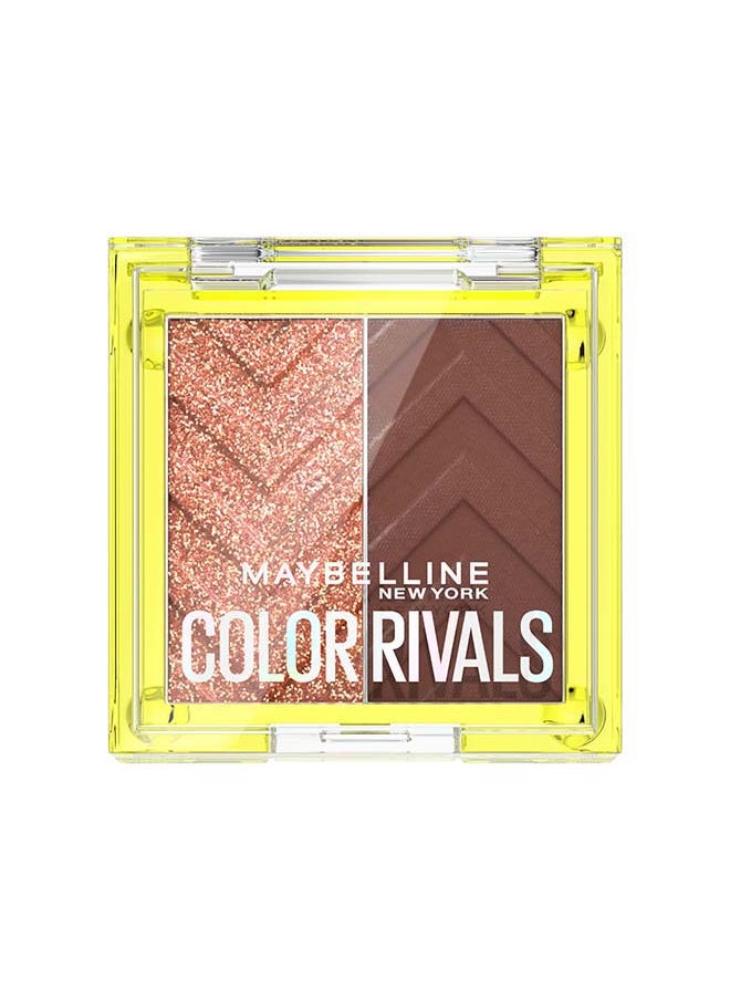 MAYBELLINE NEW YORK Color Rivals Eyeshadow Duo Waterproof Spicy And Suave  - Image 1