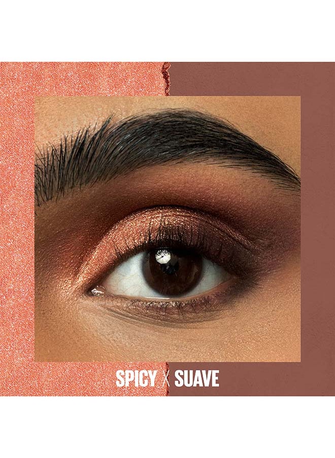 MAYBELLINE NEW YORK Color Rivals Eyeshadow Duo Waterproof Spicy And Suave  - Image 3
