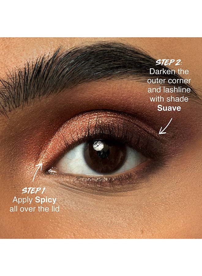MAYBELLINE NEW YORK Color Rivals Eyeshadow Duo Waterproof Spicy And Suave  - Image 5
