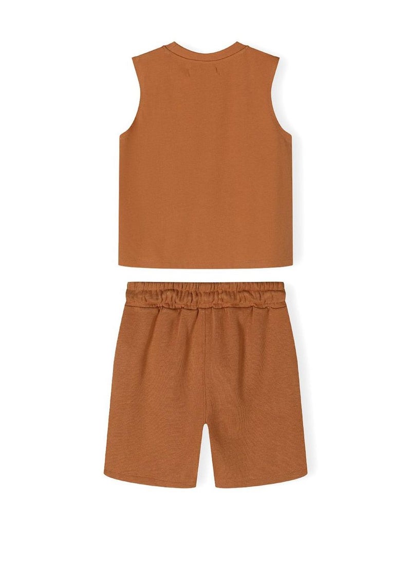 MINOTI Kids Boys Sleeveless Top & Shorts Set - Image 3