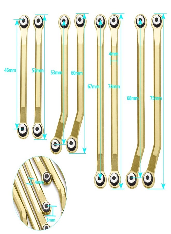 RCLIONS Higher Extra Clearance Links Set Linkage for TRX4M Upgrades 1/18th RC Crawler Car Parts Heavy Weight 62g - Image 4
