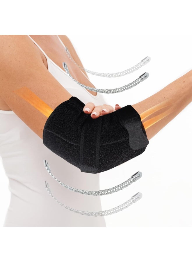 Elbow Splint Brace – Immobilizer for Tendonitis & Cubital Tunnel Syndrome with Removable Support, Night Use (L/XL) - Image 1
