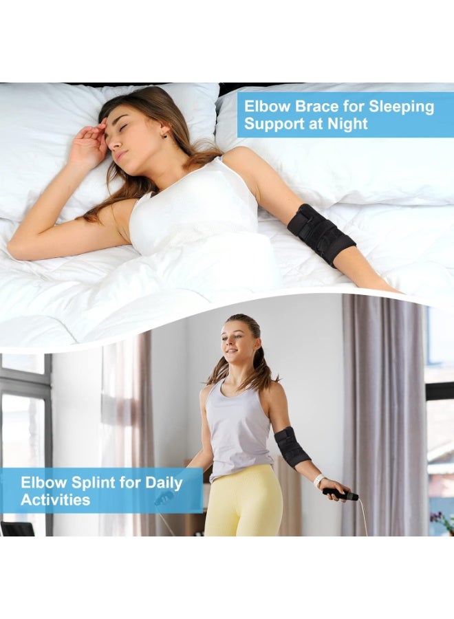 Elbow Splint Brace – Immobilizer for Tendonitis & Cubital Tunnel Syndrome with Removable Support, Night Use (L/XL) - Image 2