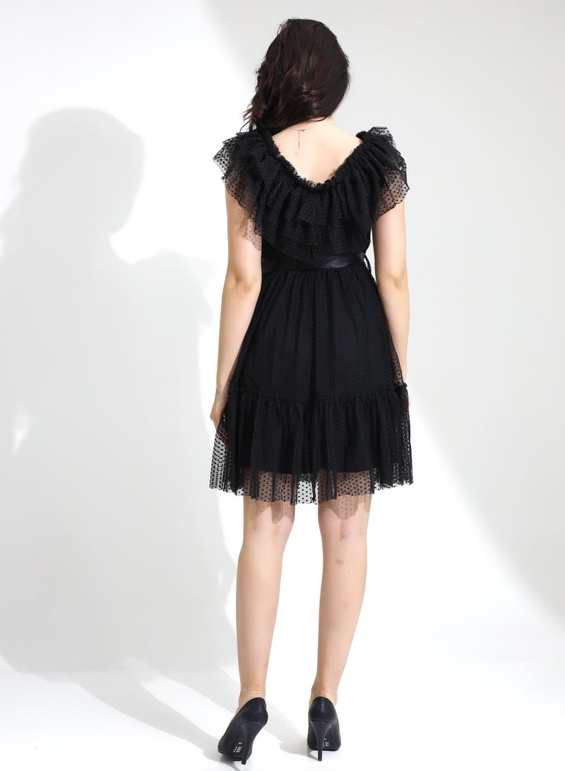 Elegant Dress With An V-Neck And High Quality - Image 4