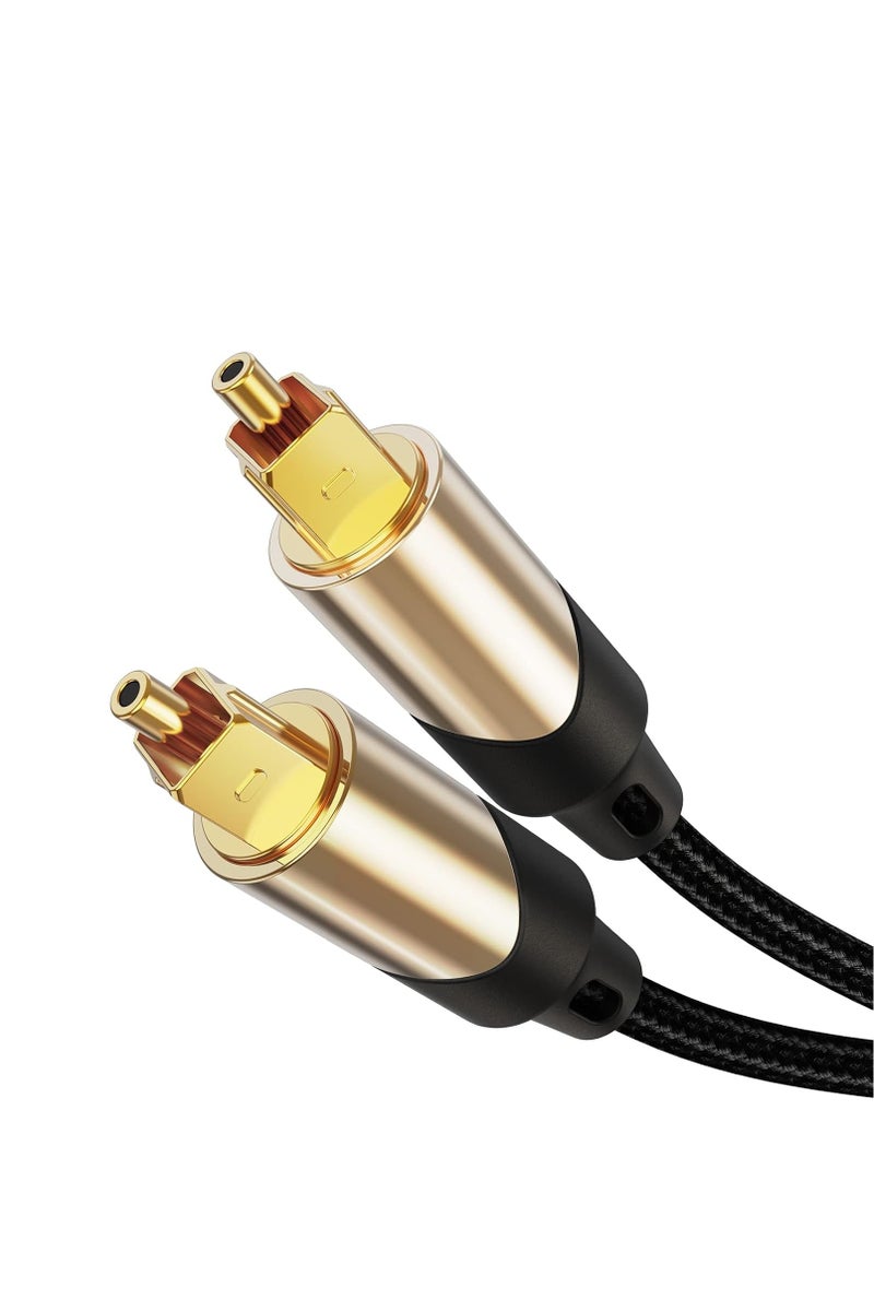 igeekwell 6FT Optical Audio Cable, Toslink Cable Male to Male Digital Optical Audio Cable with Gold Plated for Home Theater, Sound Bar, TV, Xbox, VD/CD Player, Blu-ray Player, Game Console&More，（1.8 M,2 PACK） - Image 1