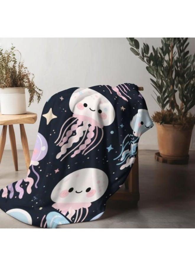 عام بطانية رقيقة من الفانيلا الكرتونية للأطفال والرضع (دافئة ومريحة، ومناسبة للنوم والألعاب) 70 سم * 100 سم