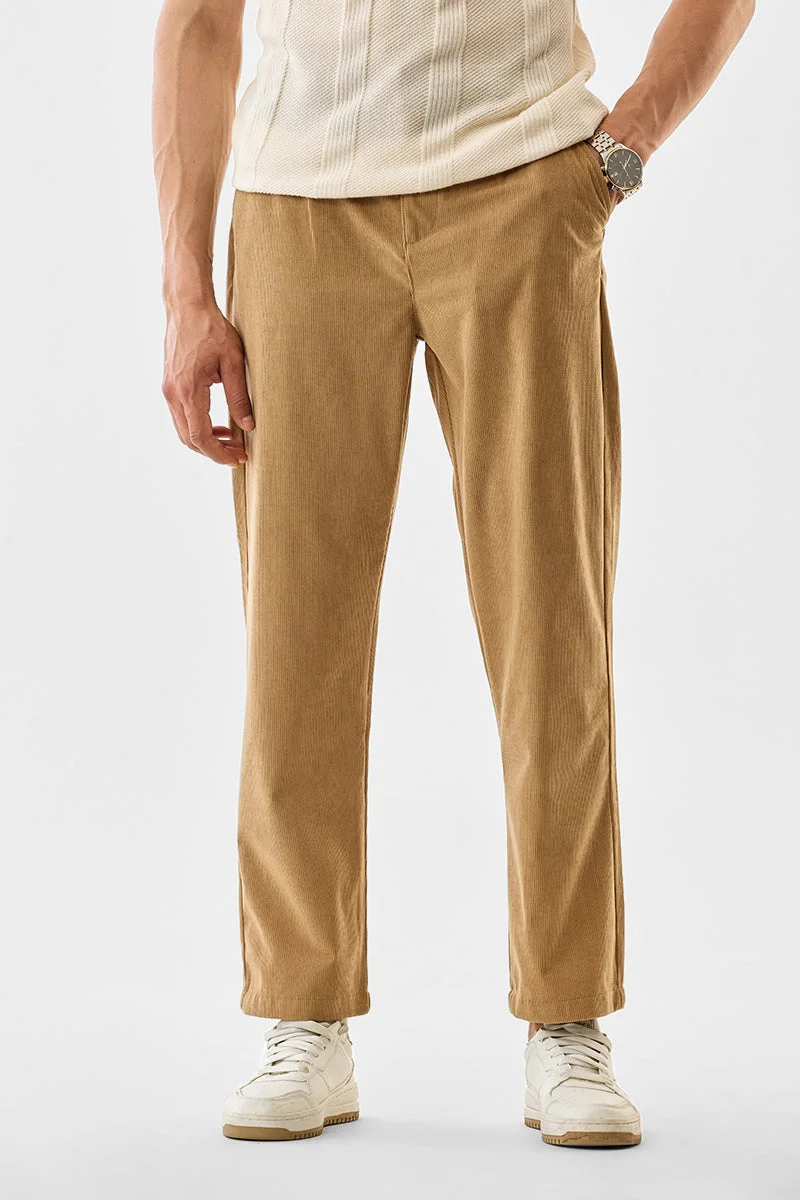 SNITCH Corduroy Straight Fit Trousers