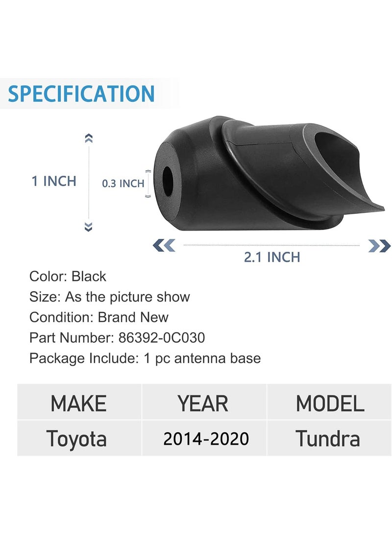 قاعدة هوائي لسيارة تويوتا توندر 2014 2015 2016 2017 2018 2019 2020 86392-0C030 تزيين هوائي مغطى بالطين لتركيب هوائي الراديو في السيارة إطار هوائي - Image 5