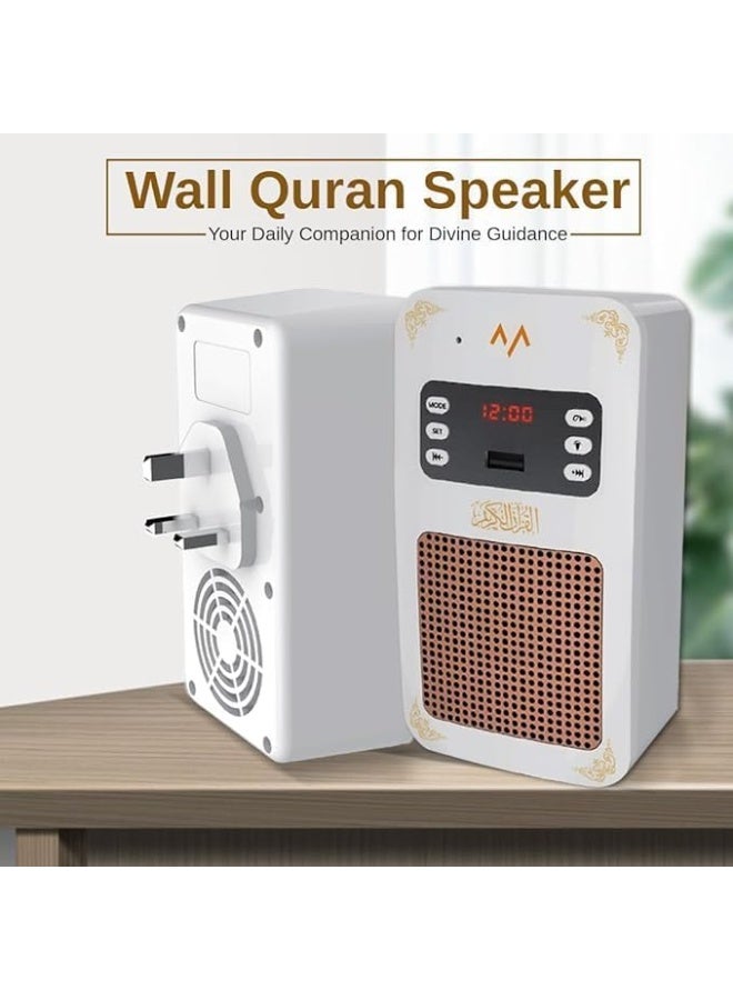 Equantu Smart Wall Plug Quran Speaker With Remote Bluetooth LED light - Image 5