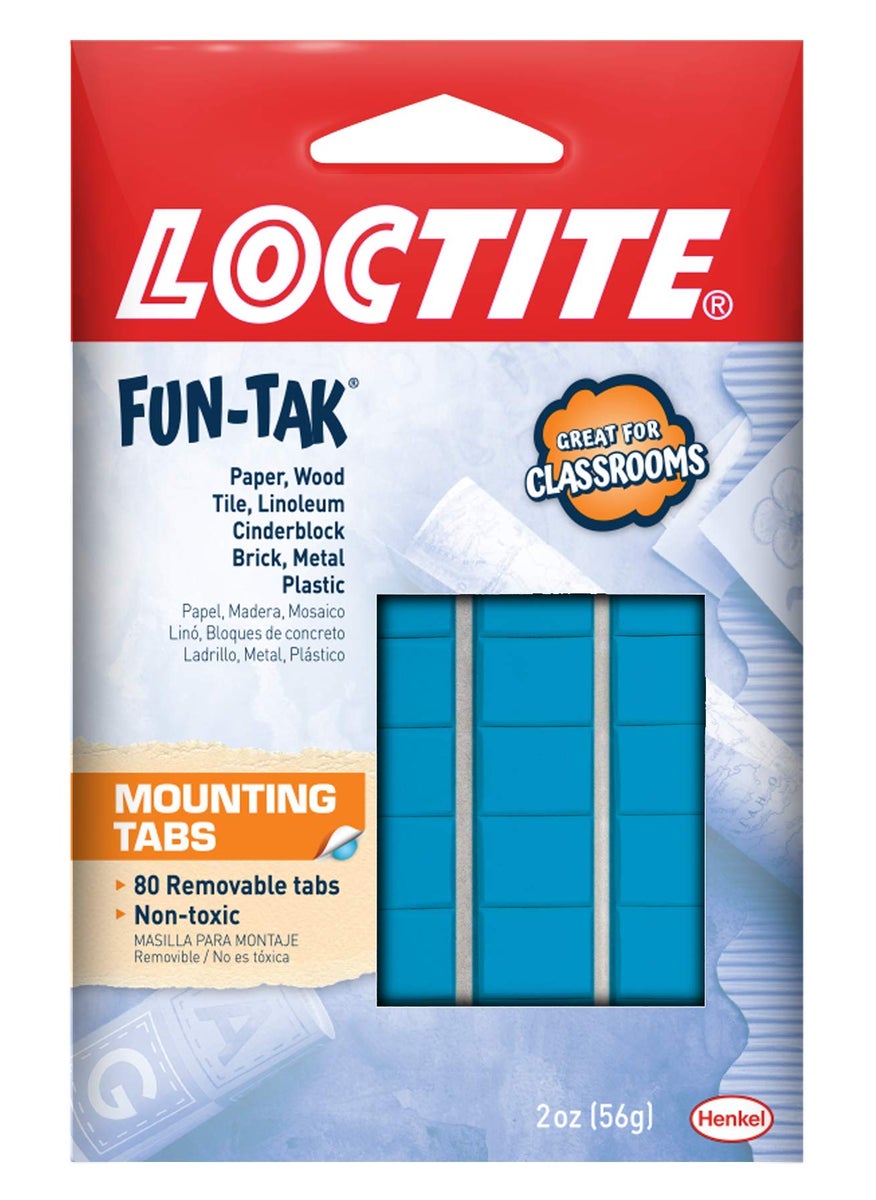 Loctite Loctite Fun-Tak Mounting Tabs, 2 oz, Blue (12-Pack)  - Image 1