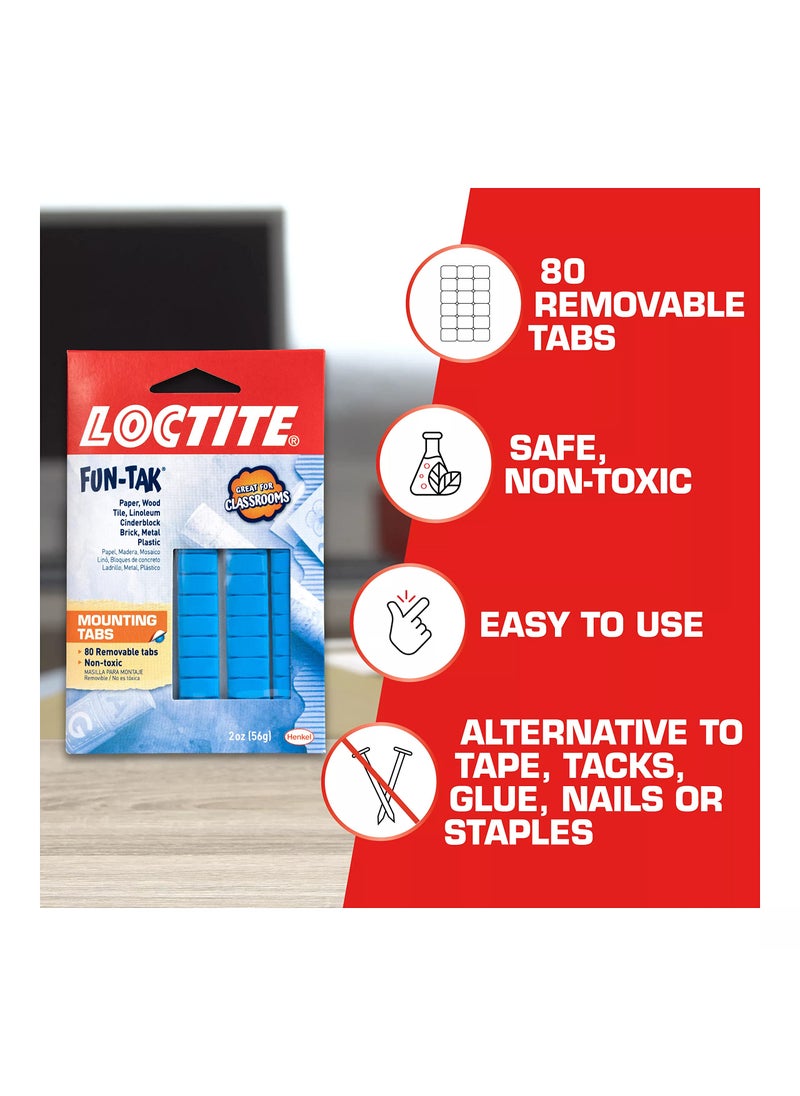 Loctite Loctite Fun-Tak Mounting Tabs, 2 oz, Blue (12-Pack)  - Image 4