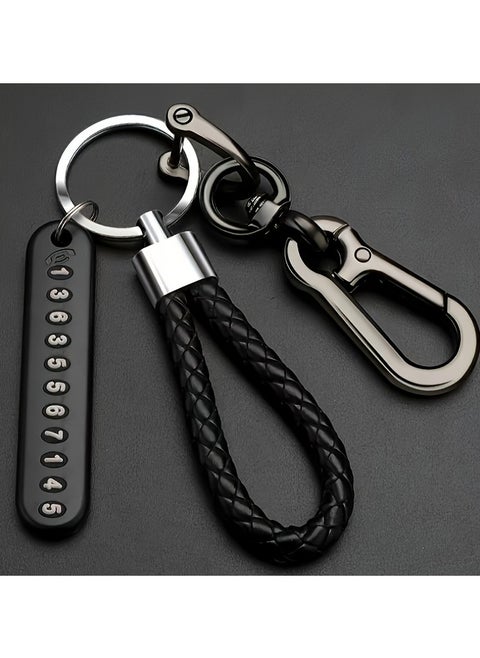 Anti-Loss Car Key Chain&Fancy And Practical Key Chain-You Can Retrieve Lost Keys By The Phone Number Label