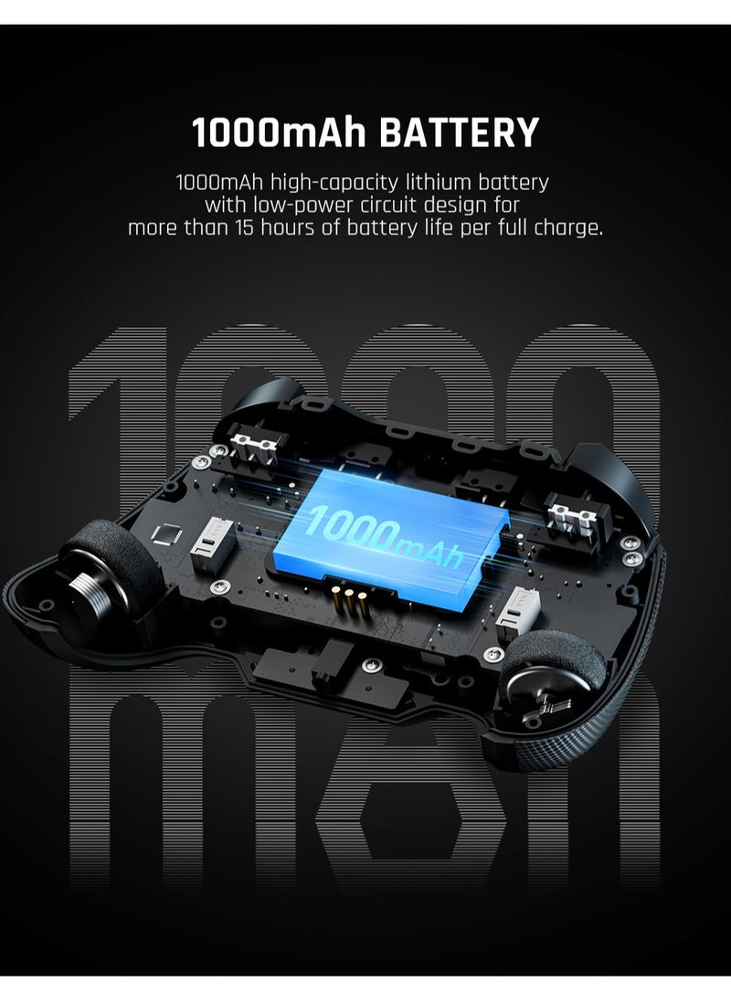 Professional Wireless Gamepad BIGBIGWON BLITZ C2 Pro Gaming Controller 0 Deadzone Joystick One-Button Wake Up 1000mAh Battery 6-Axis Gyroscope NFC 2.4G Bluetooth Wired connected for Switch / PC /Android / iOS with RGB Charging Stand