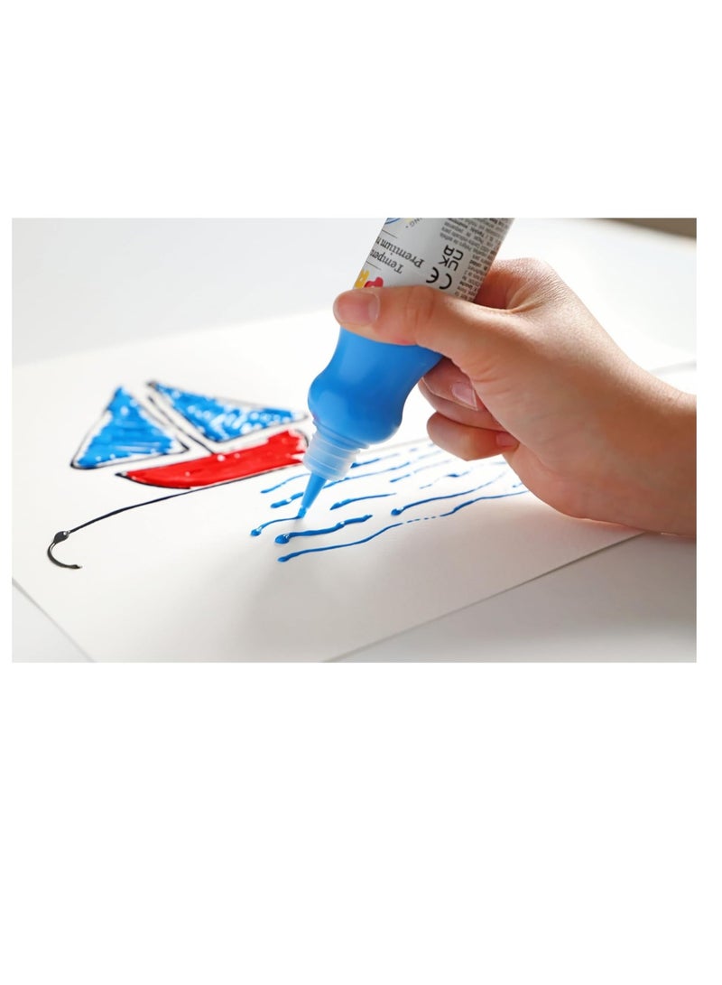 PRIMO Tempera Paint Bottle, 50ml, Orange, Non-Toxic, Convenient, for Artists by Primo - Image 4