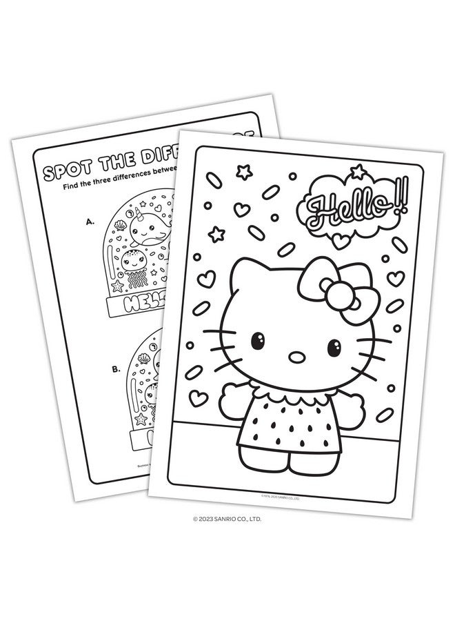 Bendon Bendon Hello Kitty Coloring Book | Hello Kitty Activity Book with 4 Crayons | Kawaii Kitty | 30 Stickers | Officially Licensed - Image 2
