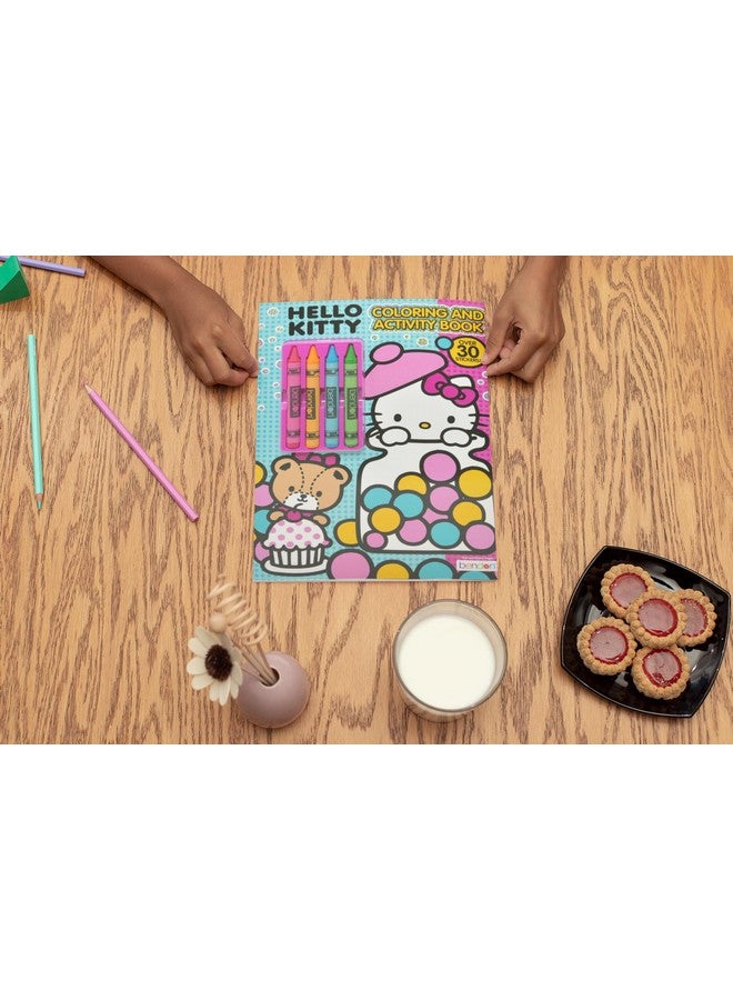 Bendon Bendon Hello Kitty Coloring Book | Hello Kitty Activity Book with 4 Crayons | Kawaii Kitty | 30 Stickers | Officially Licensed - Image 4