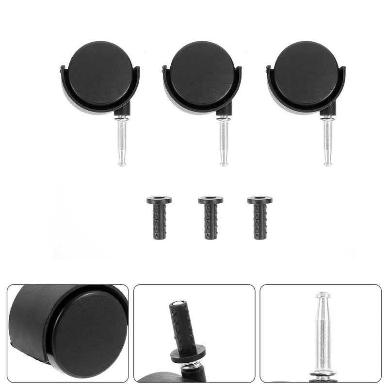 3 قطع من عجلات المكانس الكهربائية الدوارة منخفضة الضوضاء مقاس 40 مم لعجلات الأثاث للاستخدام الصناعي والسكني - Image 3