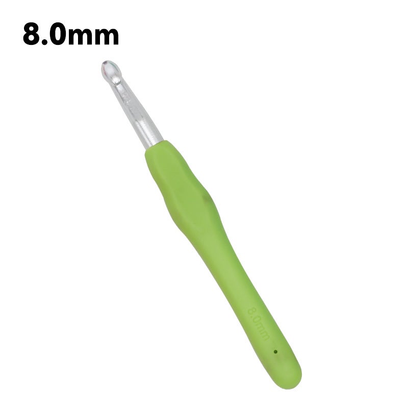 Handcrafted Rainbow Crochet Hooks Soft Grip Set 8mm 