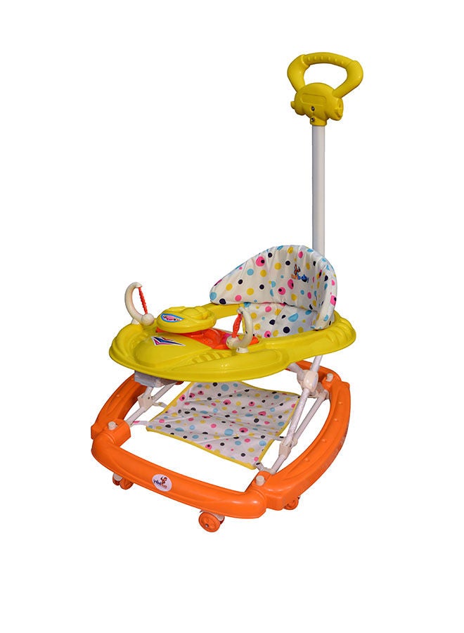 Hot Racer Rocking Musical Walker - Orange/Yellow