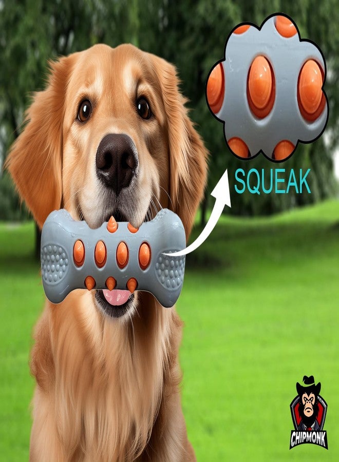 CHIPMONK Set of 2 Squeaky Toy Bite Safe Durable for Puppy Medium Large Dog Non-Toxic Interactive Plushy Active Training & Brain Development Toys Reduces Anxiety Perfect for Your Pets - Random Colors - Image 2