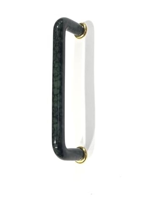 Kitchen And Cabinet Handle, Dark Green Color With Black, Plastic Material, Brass Base, Brass Handle, Made In Taiwan, Length 10.4 Cm, Considered 104 Mm - Image 1