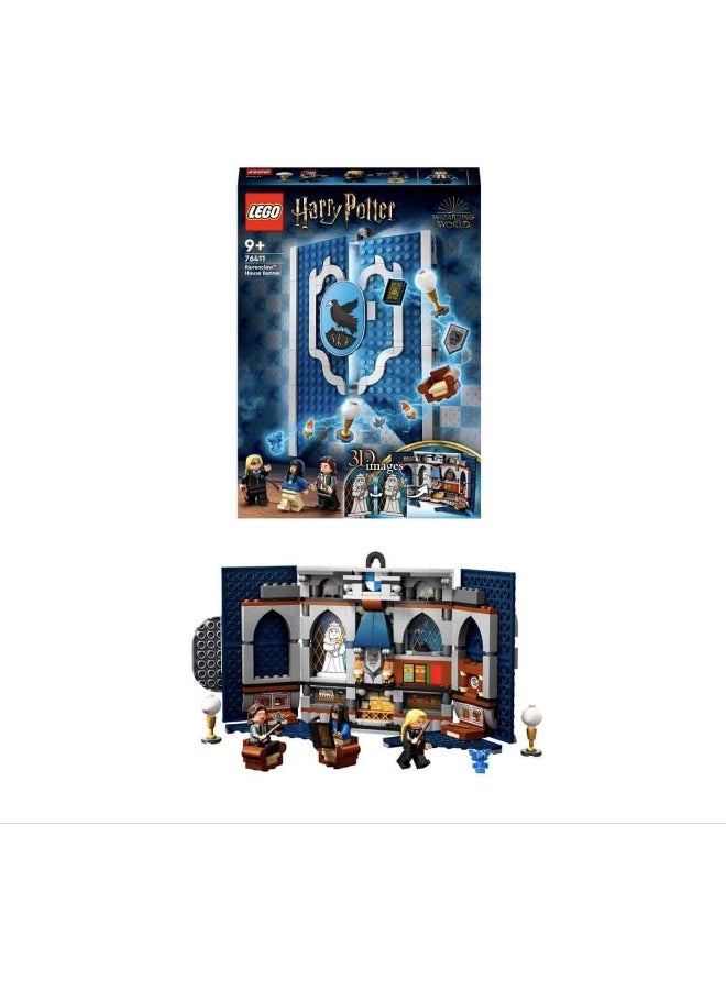 LEGO LEGO 76411 Harry Potter Ravenclaw House Banner, Hogwarts Castle Common Room Toy or Wall Display with Luna Lovegood Minifigure, Collectible Travel Toys  - Image 3