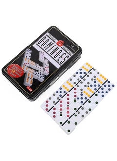 VIO Dominoes Double Six Color Dot Dominoes Standard Set of 28 Tiles with Tin Storage Case Classic Numbers Game Set Travel Game Set 2 to 4 Players  - Image 3