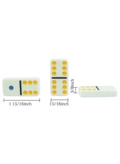 VIO Dominoes Double Six Color Dot Dominoes Standard Set of 28 Tiles with Tin Storage Case Classic Numbers Game Set Travel Game Set 2 to 4 Players  - Image 4