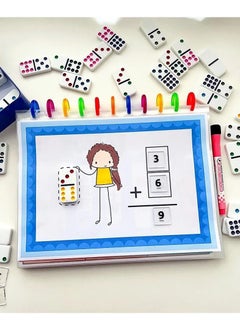 VIO Dominoes Double Six Color Dot Dominoes Standard Set of 28 Tiles with Tin Storage Case Classic Numbers Game Set Travel Game Set 2 to 4 Players  - Image 5