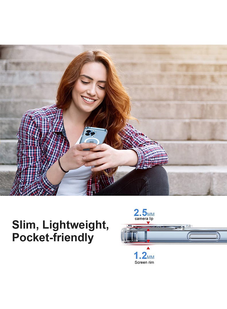 Magnetic Case for iPhone 14 Pro 6.1-inch Compatible with MagSafe Wireless Charging, Shockproof Phone Bumper Cover Worry less Yoga more copy