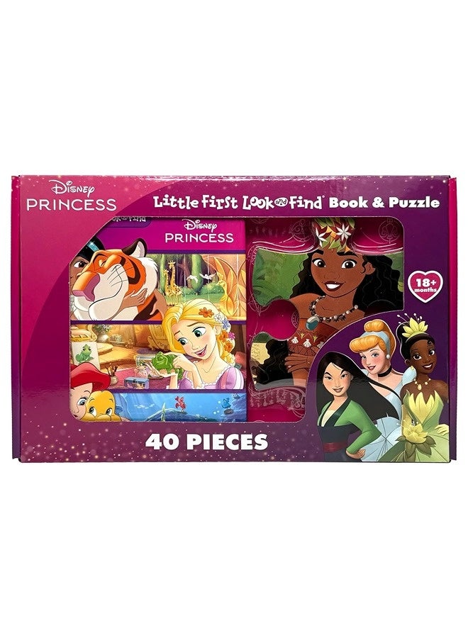 Disney Princess Little First Look And Find Book And Puzzle