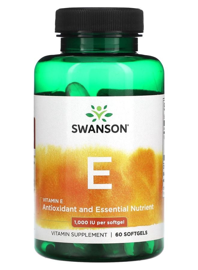 Vitamin E 1000 IU 60 Softgels