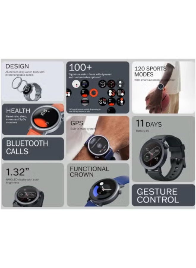 TIGER Watch Pro 2 Smartwatch with 1.32-Inch AMOLED Display – Multi-GNSS GPS, Bluetooth Calling with AI Noise Reduction, 120+ Sports Modes, Smart Sleep & Heart Rate Monitoring – IP68 Waterproof Fitness Watch for Android & iOS – Orange - Image 3