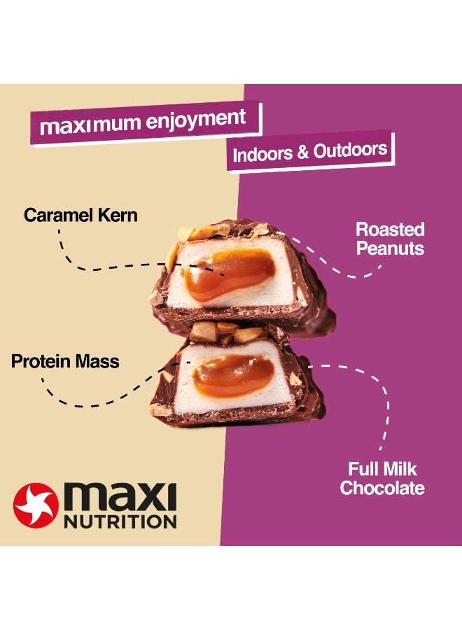 Maxi Nutrition Peanut Caramel Creamy Core Protein Bar (Box Of 12 Pcs x 45Grams Each) With 13g Of Protein | Fat-Free | Low In Sugar - Image 4