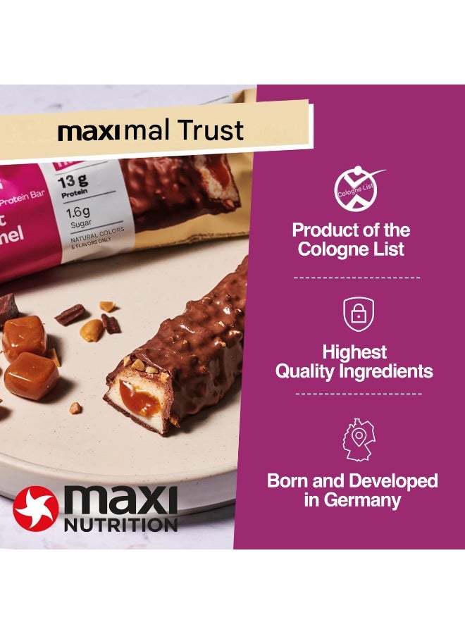 Maxi Nutrition Peanut Caramel Creamy Core Protein Bar (Box Of 12 Pcs x 45Grams Each) With 13g Of Protein | Fat-Free | Low In Sugar - Image 5