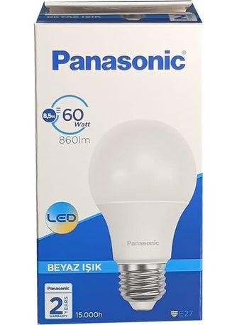 Panasonic 8.5 W 60 W LED Bulb E-27 Socket 5 Pieces  - Image 4