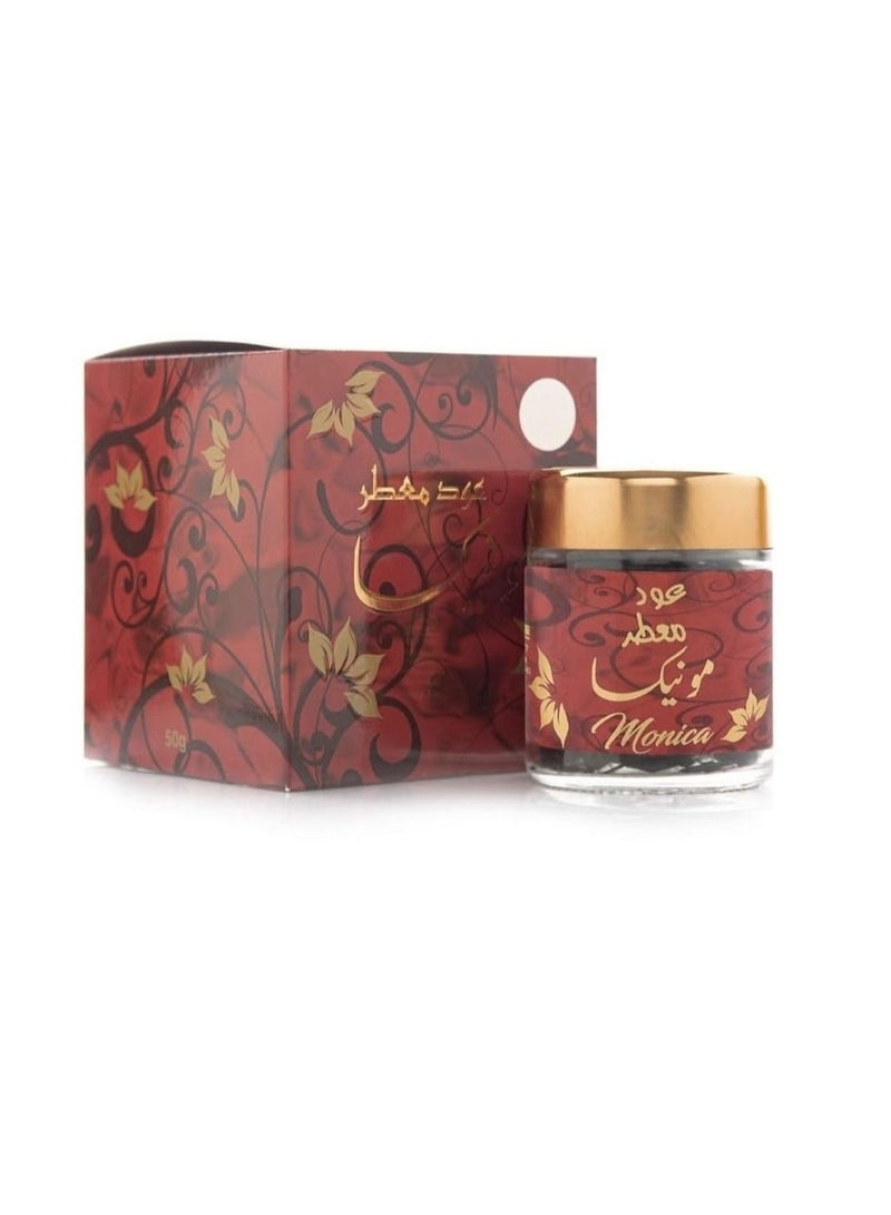 Banafa Monica Perfumed Oud 50gm - Image 3