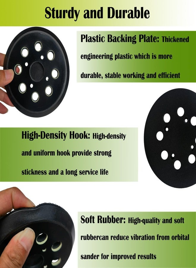 Tockrop 2 Pack 5" Hook and Loop Replacement Sander Pad for Ryobi RS290, RS241, RS240, RS280/RS280VS, RS281VS, P411 Random Orbit Sander - Image 4