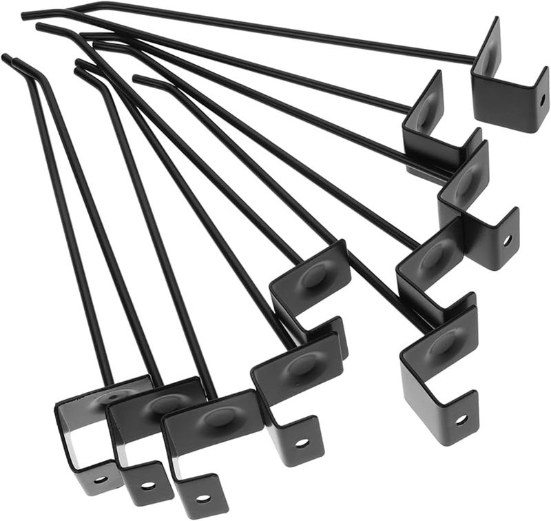 خطافات حائطية ثقيلة 10 قطع للبيع بالتجزئة في محلات السوبر ماركت لتعليق الرفوف - Image 1