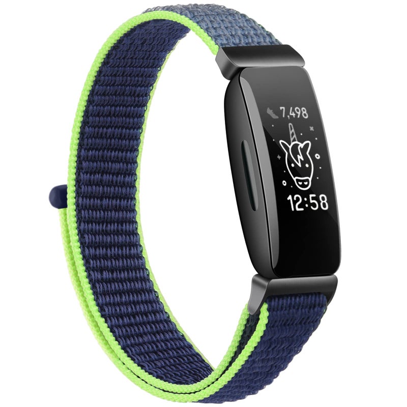 Meliya Nylon Ace 3 Bands Compatible with Fitbit Ace 3 Straps - Soft Skin-Friendly Breathable Ace 3 Bands Wrist Strap Bracelet Accessories (Lime) - Image 1