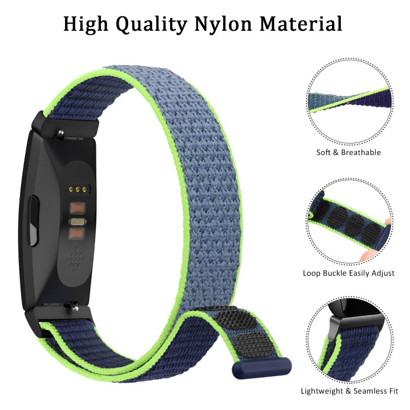 Meliya Nylon Ace 3 Bands Compatible with Fitbit Ace 3 Straps - Soft Skin-Friendly Breathable Ace 3 Bands Wrist Strap Bracelet Accessories (Lime) - Image 2