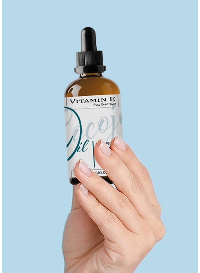 cocojojo Vitamin E Oil 100% Pure & Undiluted Full Spectrum D Alpha Tocopherol 75000 Iu 4 Oz Glass & Dropper For Skin Hair Nails Body Care Hydrating Rejuvenating Skin Oil  - Image 4